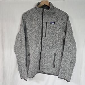 Patagonia Gray Lightweight Jacket with Full Zip and Stand-Up Collar